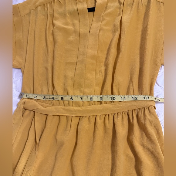 Monteau Yellow Wrap Midi Dress with Dolman Sleeves - Picture 5 of 6